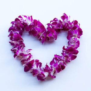 Purple Orchid Lei